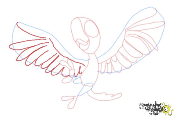 How to Draw Tiago from Rio 2 - Step 7
