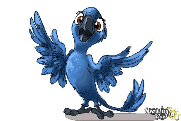 How to Draw Bia from Rio 2 - Step 12