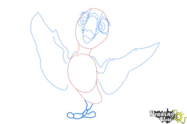 How to Draw Bia from Rio 2 - Step 7