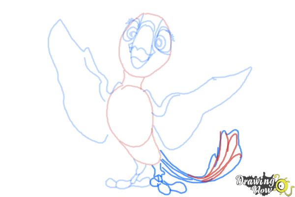 How to Draw Bia from Rio 2 - Step 8