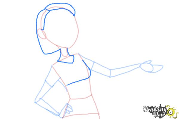 How to Draw Linda Gunderson from Rio - Step 6