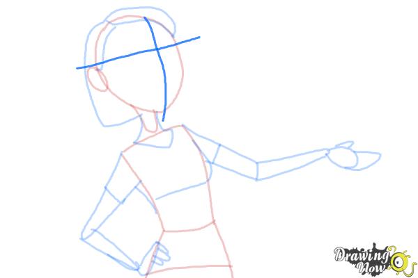 How to Draw Linda Gunderson from Rio - Step 7