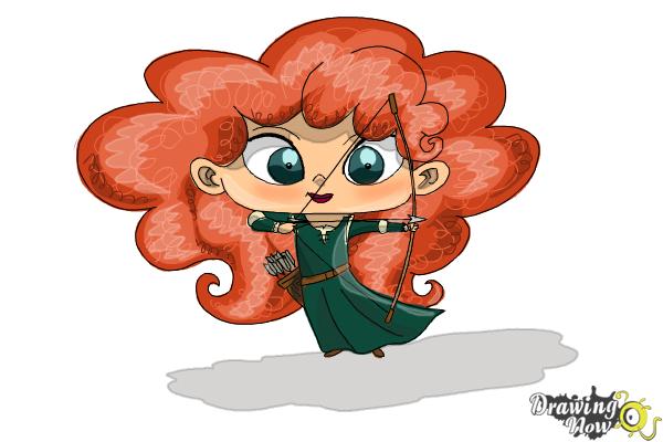 How to Draw Chibi Merida - Step 14