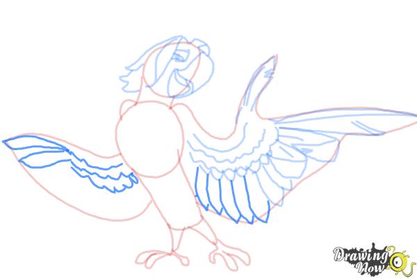 How to Draw Roberto from Rio 2 - Step 10