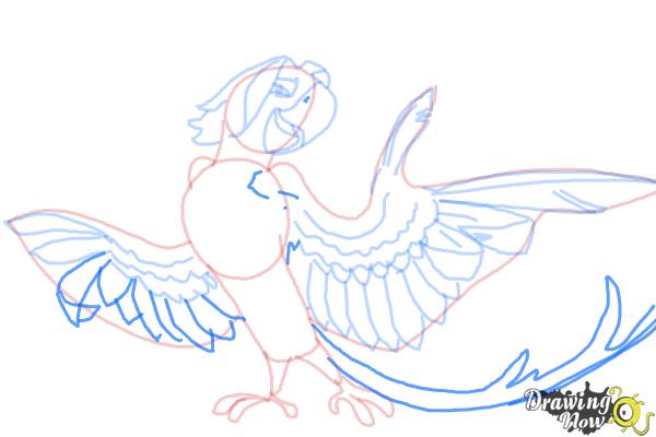 How to Draw Roberto from Rio 2 - Step 11