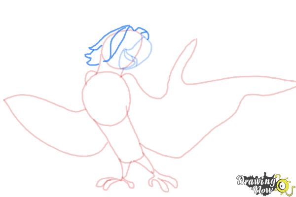 How to Draw Roberto from Rio 2 - Step 7