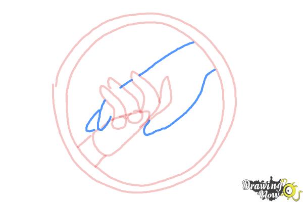 How to Draw Abnegation, The Selfless Logo from Divergent - Step 5