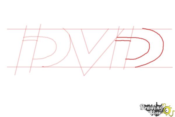 How to Draw The Dvd Logo - Step 5