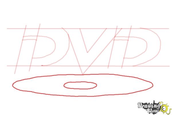 How to Draw The Dvd Logo - Step 6