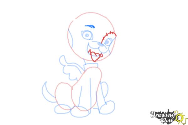 How to Draw Frankie Stein Pet, Watzit - Step 7