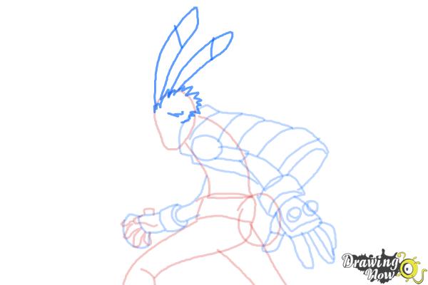 How to Draw King Kazma from Summer Wars - Step 9
