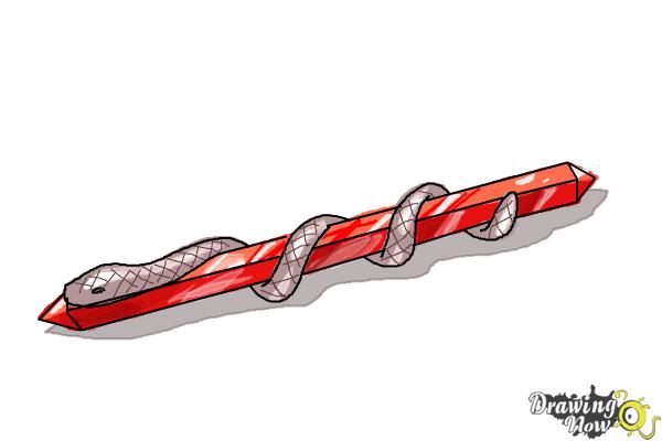 How to Draw a Stele from Mortal Instruments - Step 8