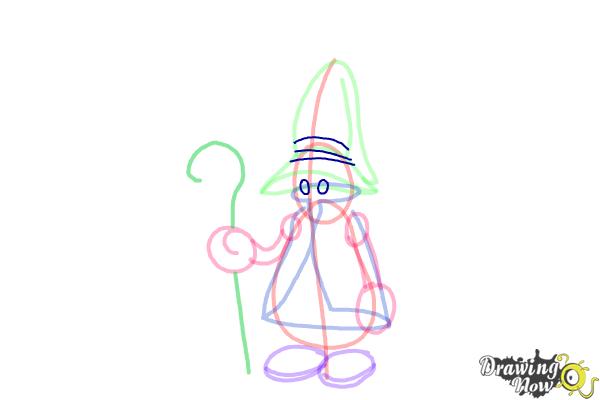 How to Draw Vivi from Final Fantasy 9 - Step 10