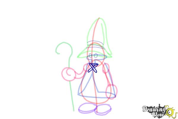 How to Draw Vivi from Final Fantasy 9 - Step 11
