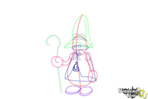 How to Draw Vivi from Final Fantasy 9 - Step 12