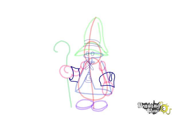 How to Draw Vivi from Final Fantasy 9 - Step 13