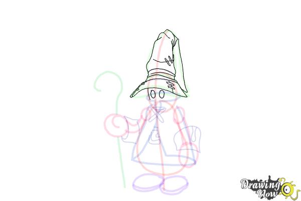How to Draw Vivi from Final Fantasy 9 - Step 14