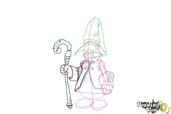 How to Draw Vivi from Final Fantasy 9 - Step 16