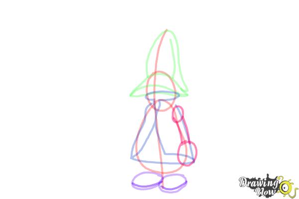 How to Draw Vivi from Final Fantasy 9 - Step 8