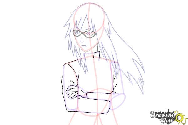 How to Draw Karin Uzumaki from Naruto Shippuden - Step 11