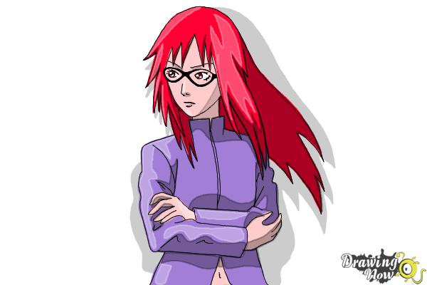 How to Draw Karin Uzumaki from Naruto Shippuden - Step 13