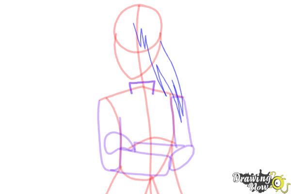 How to Draw Karin Uzumaki from Naruto Shippuden - Step 7