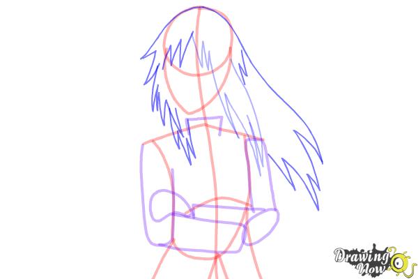 How to Draw Karin Uzumaki from Naruto Shippuden - Step 8