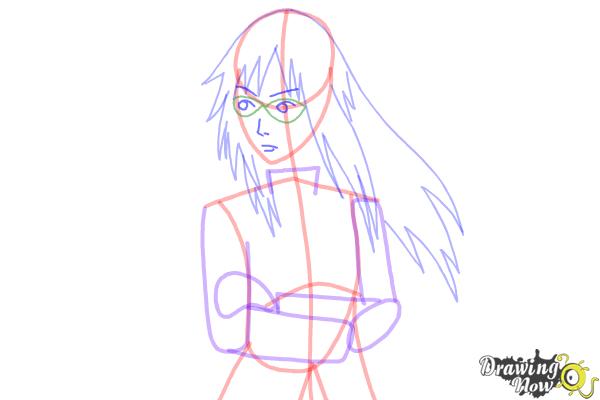 How to Draw Karin Uzumaki from Naruto Shippuden - Step 9