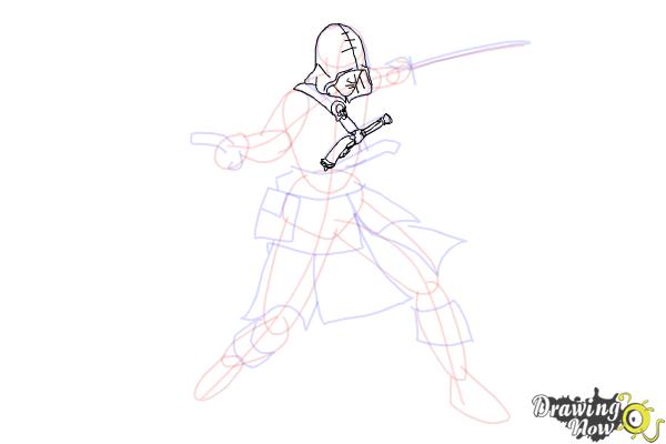 How to Draw Edward Kenway from Assassins Creed IV Black Flag - Step 6