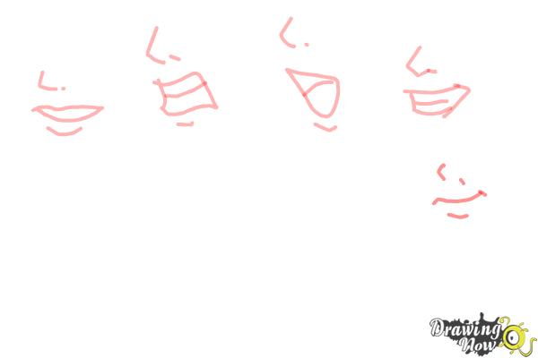 How to Draw Manga Mouths - Step 10