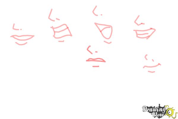 How to Draw Manga Mouths - Step 11