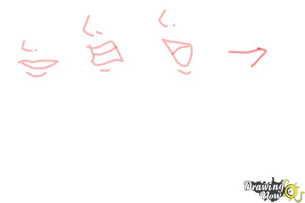 How to Draw Manga Mouths - Step 8