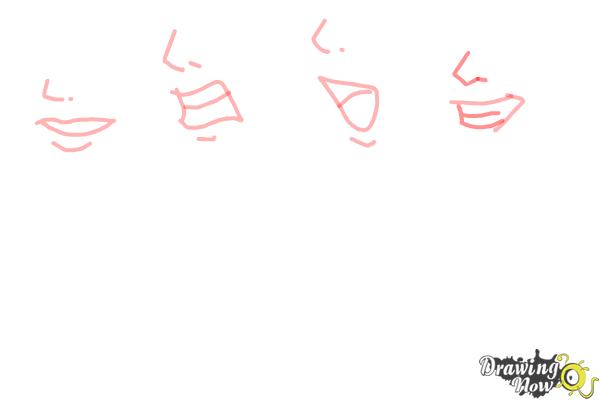 How to Draw Manga Mouths - Step 9