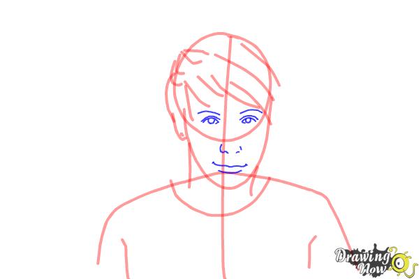 How to Draw Dan Howell - Step 5 How to Draw Dan Howell - Step 5