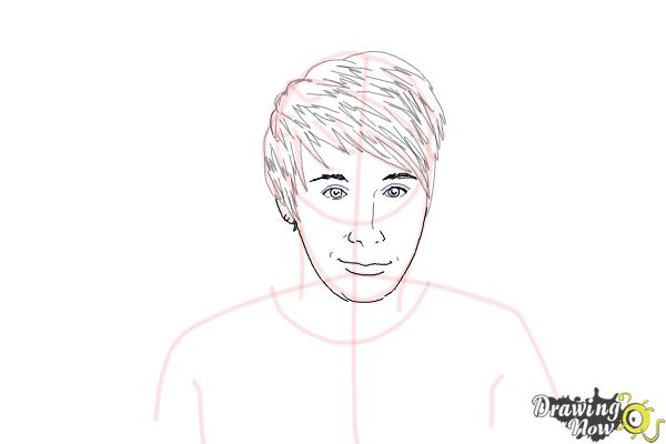 How to Draw Dan Howell - Step 7 How to Draw Dan Howell - Step 7