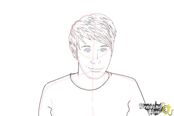 How to Draw Dan Howell - Step 8 How to Draw Dan Howell - Step 8