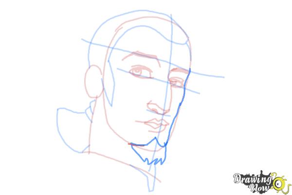 How to Draw Kanan, The Cowboy Jedi from Star Wars Rebels - Step 8