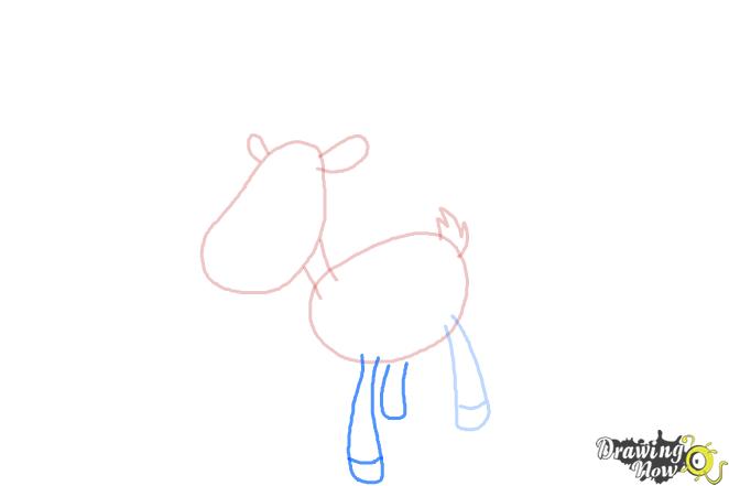 How to Draw a Reindeer For Kids - Step 4