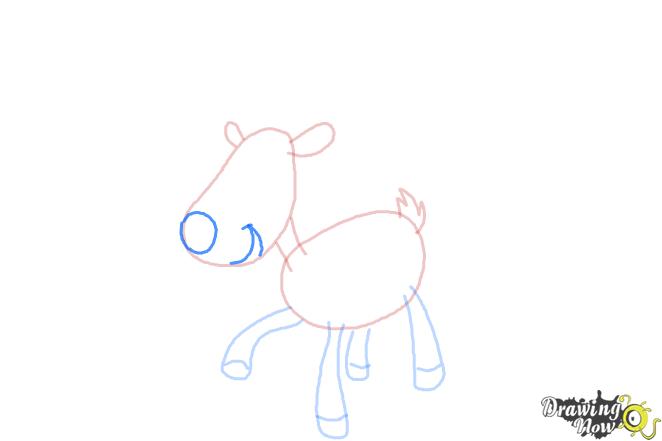 How to Draw a Reindeer For Kids - Step 6