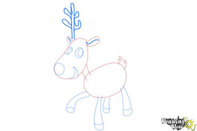 How to Draw a Reindeer For Kids - DrawingNow