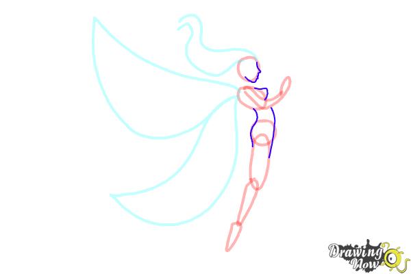How to Draw a Tribal Fairy - Step 6