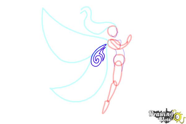 How to Draw a Tribal Fairy - Step 7