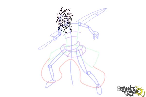 How to Draw Ragna The Bloodedge from Blazblue - Step 10