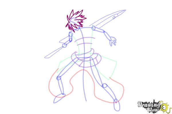 How to Draw Ragna The Bloodedge from Blazblue - Step 9