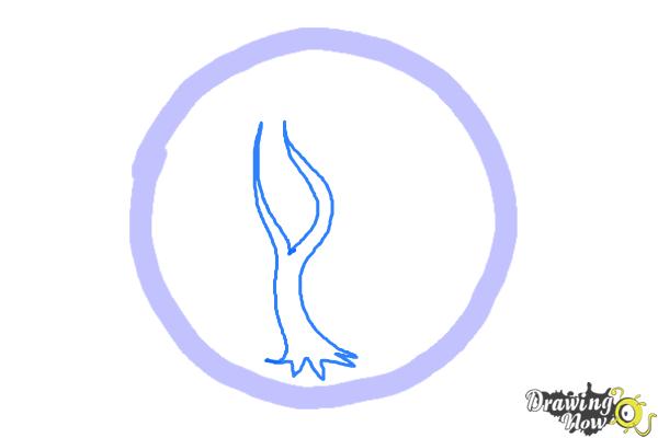 How to Draw Amity, The Peaceful Logo from Divergent - Step 2