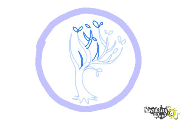 How to Draw Amity, The Peaceful Logo from Divergent - Step 5