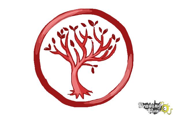 How to Draw Amity, The Peaceful Logo from Divergent - DrawingNow