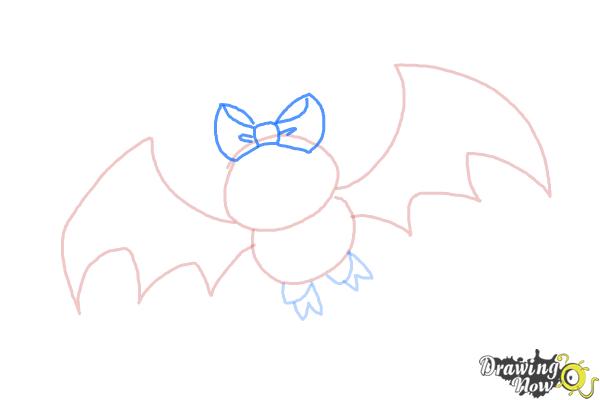 How to Draw Draculaura Pet, Count  Fabulous - Step 5