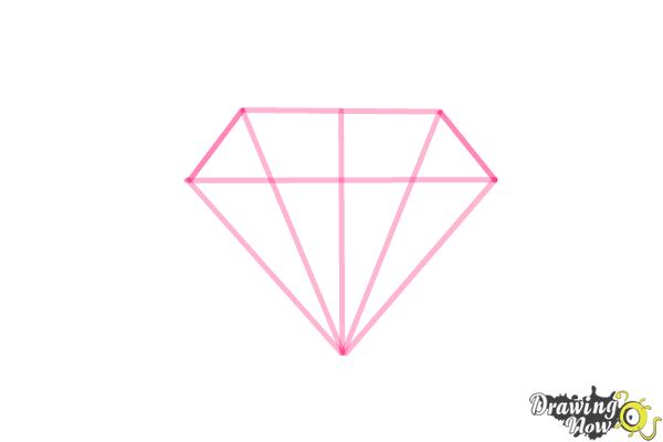 How to Draw a Diamond Shape - Step 4