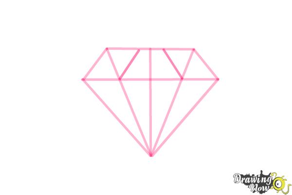 How to Draw a Diamond Shape - Step 5